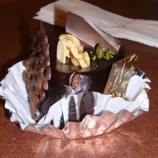 just one of mozart's delicious bakeries this one is like a light chocolate cake with a raspberry type filling