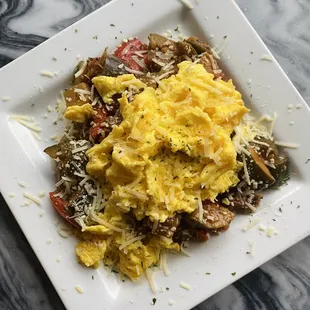Ratatouille with Scrambled Eggs