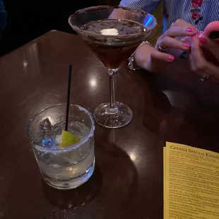 Margarita and expresso martini