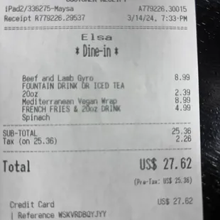 Our bill