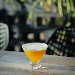 Mago Pisco Sour on our Patio at Mozwell Claremont