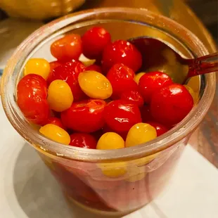 Brazilian peppers - tiny and VERY HOT!