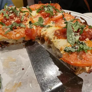 Margherita pizza DETROIT style!