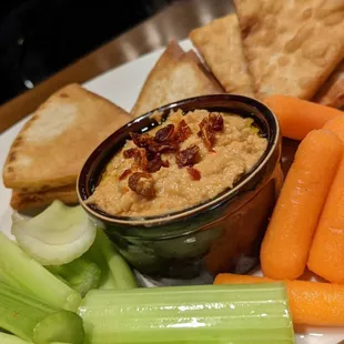 Hummus plate
