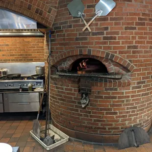 The old wood fired pizza oven from the Italian restaurant that used to be in this location, Pomodori's.