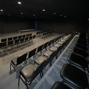The seating is awesome in or black box theater, MPM Studio Theater