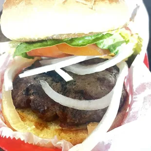 Hamburger with the works