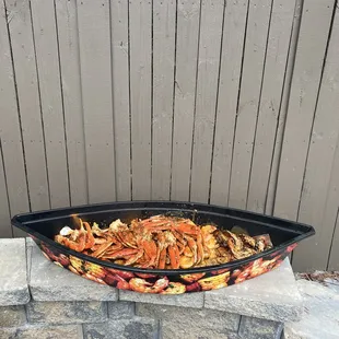 the crabpots being cooked