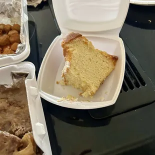 I think she called this cream cheese poundcake.. it was divine just enough sweetness