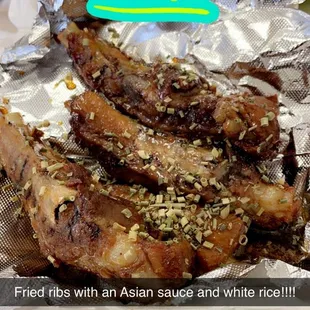 Fried ribs in an Asian sauce!!!