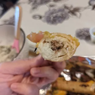 Beef taquitos. I don&apos;t think it&apos;s worth it for the amount of meat I got
