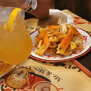 Seafood boil.. And a Hennessey margarita.