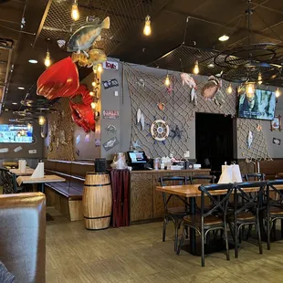 the interior of a restaurant