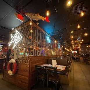 the interior of a restaurant