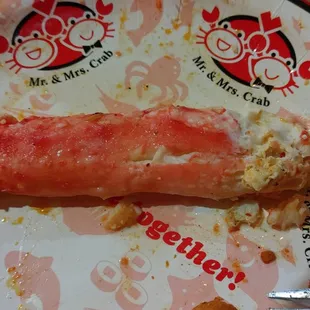 King Crab leg without the shell.
