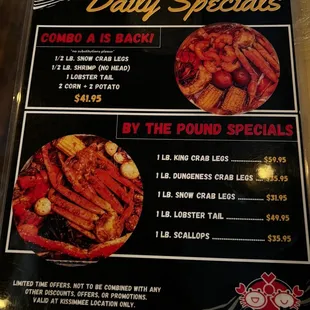 This is the menu. And they provide discount only on my lemonade.