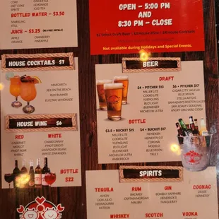 Drink menu page 2 - 8/5/22