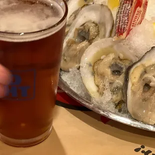 oysters and mussels, drink