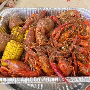 Crawfish with Mr. and Mrs. Crab Special Seasoning