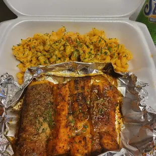 Baked Salmon &amp; Creo Cajun Mac Salad