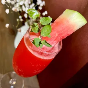 Specialty Cocktail of the day: Blood Orange Watermelon Mint Mimosa