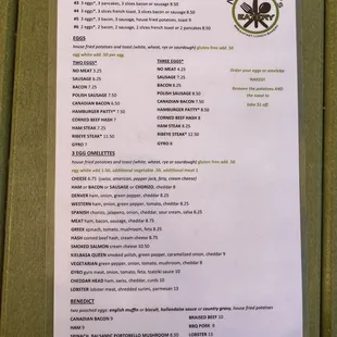 Breakfast Menu