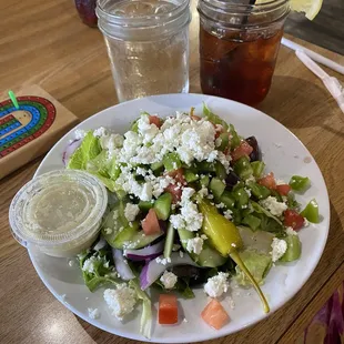 SMALL Greek salad.
