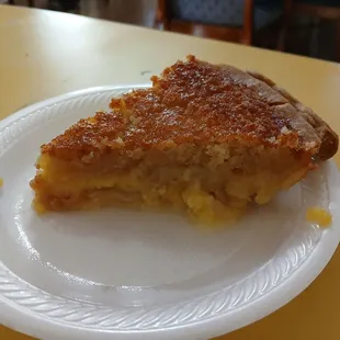 Homemade chess pie