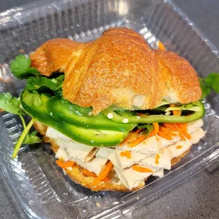 Vegetarian Turkey Croissant