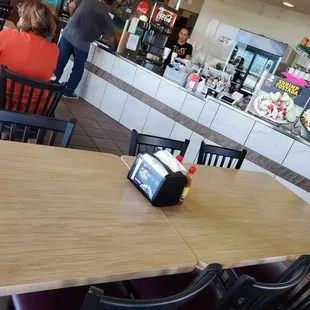 The person behind the counter who kept my change.