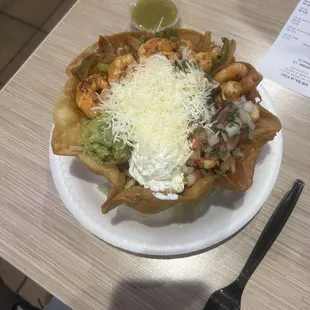 Shrimp Taco Salad Bowl