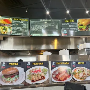 menus and prices