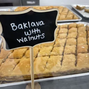 Baklava with walnuts