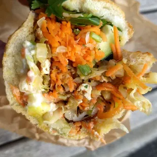 Vegetarian banh mi