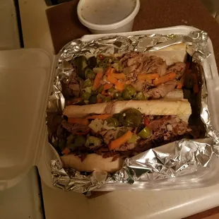 The Chicago Italian sandwich Tasty that was my urge at around 11:00 Really hit the spot