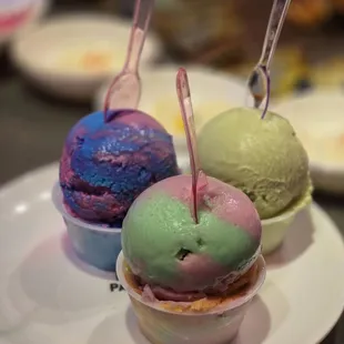 Dessert, ice creams