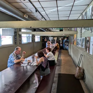 Classy Air-conditioned dining room. Grab a seat, make some friends.