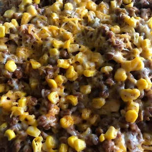 a plate of mexican food