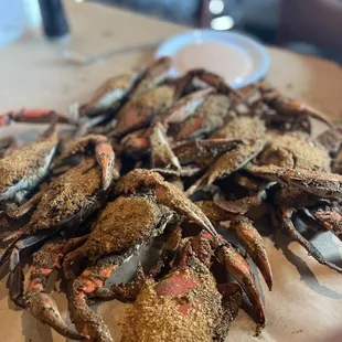 They only had small crabs