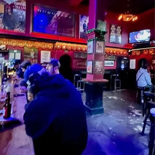 Looking in from the outside this bar looks way divey (ok, it is), but inside is surprisingly habitable.