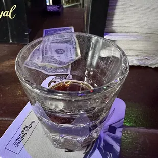 A double Fernet Branca. Or what's left of one.  You should have some before eating in Chinatown.