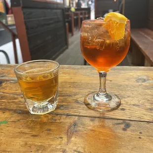 Piggy Back and Aperol Spritz