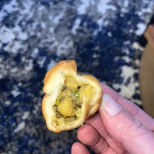 Dried out samosa