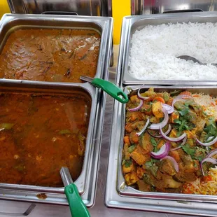 a variety of food items