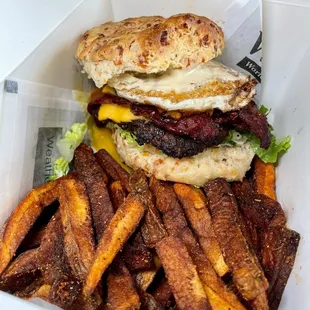 Breakfast Burger Biscuit