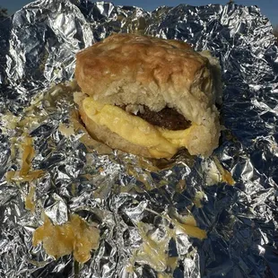 Sausage Egg and Cheese Biscuit