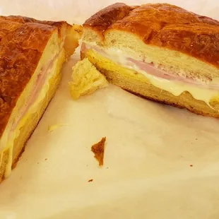 A number 1. Ham, egg and cheese croissant.