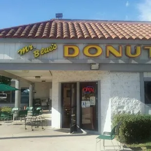 the front of the restaurant