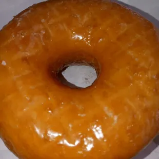 Glazed donut the owner gave me for free