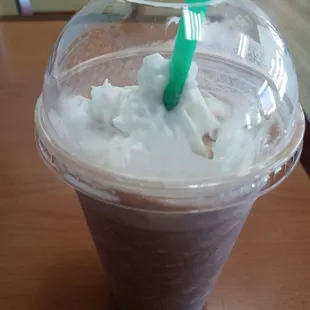 Ice blended mocha is soo good the most popular drink sold here